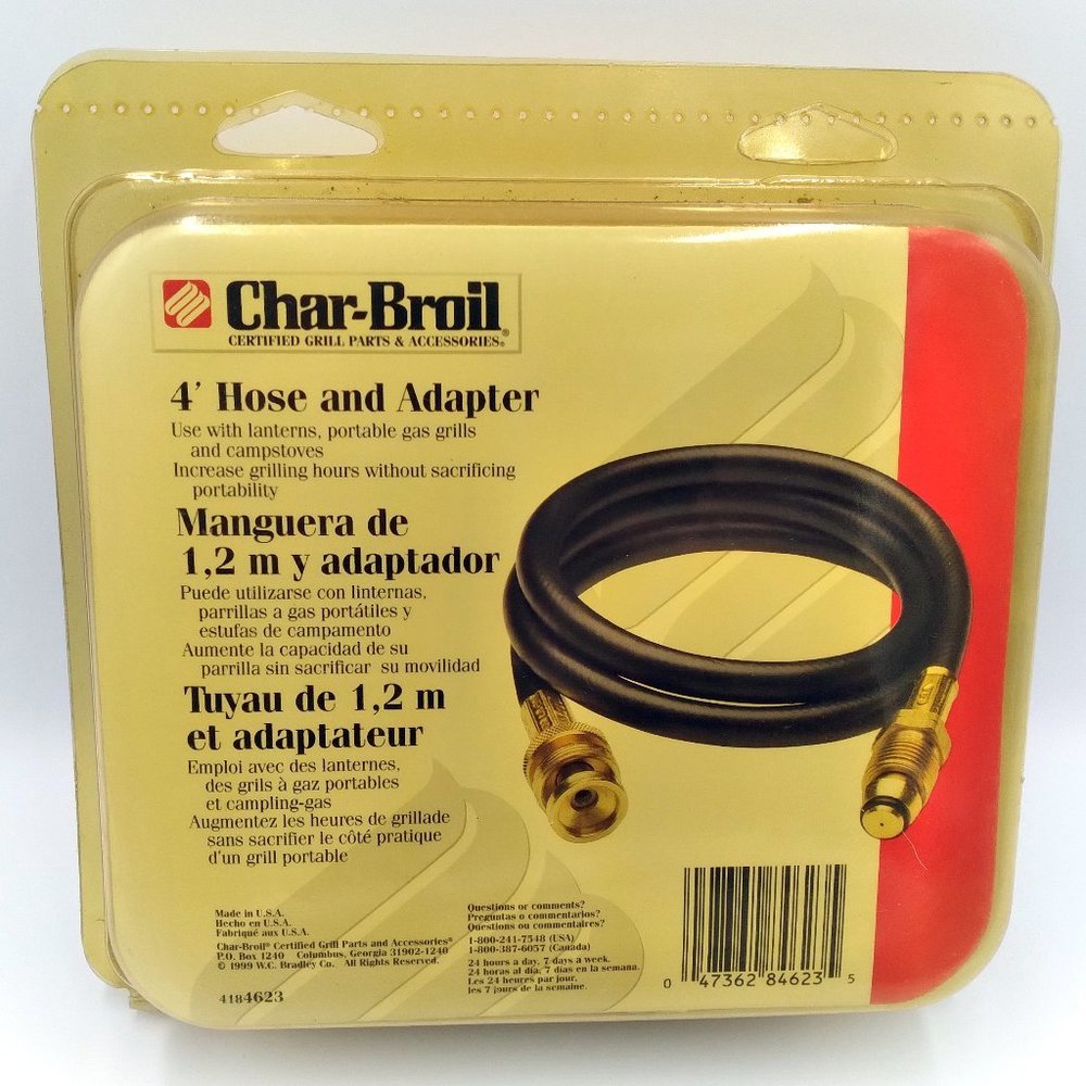 Char-Broil Grill Tools Gas Barbecue Grill Hose and Adapter